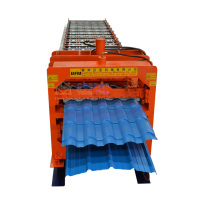 Factory supply double layer metal roof tile making machine
